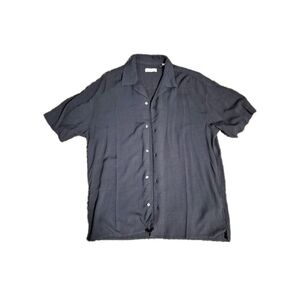 Jack & Jones Black Revere Collar Shirt Sz S NWT